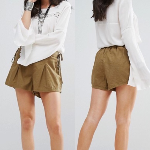 Free People Pants - Free People Silver Springs Lace Side Shorts